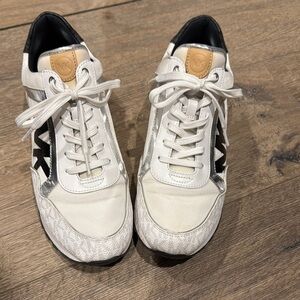 Michael Kors White and Black Athletic Shoes